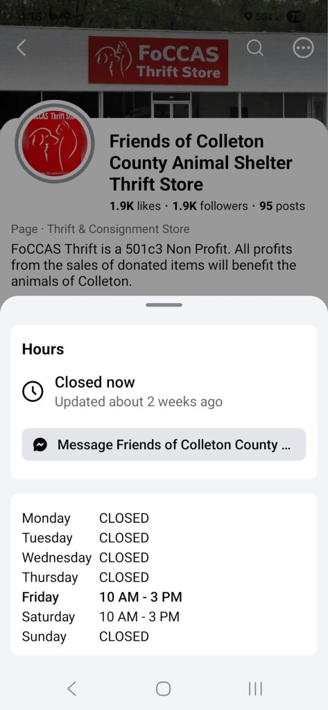 Friends Of Colleton County Animal Shelter in Walterboro, SC