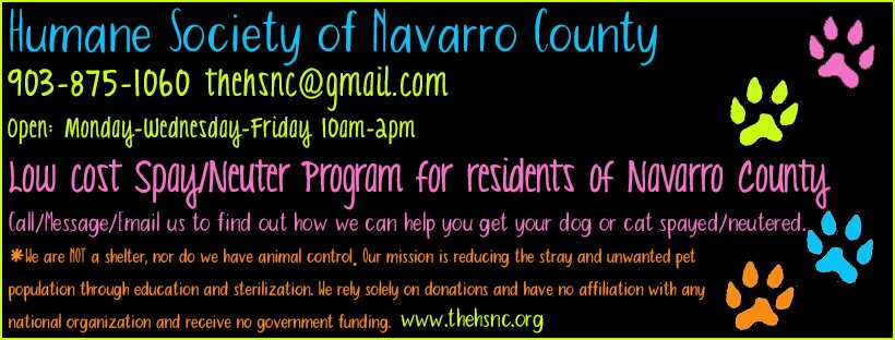 Humane Society-Navarro County animal shelter in Corsicana, TX