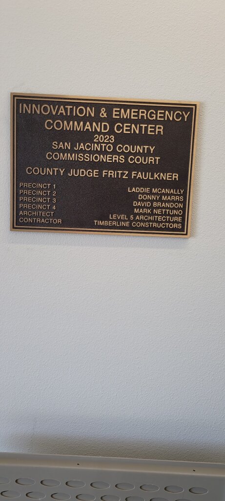 San Jacinto County Shelter in Coldspring, TX